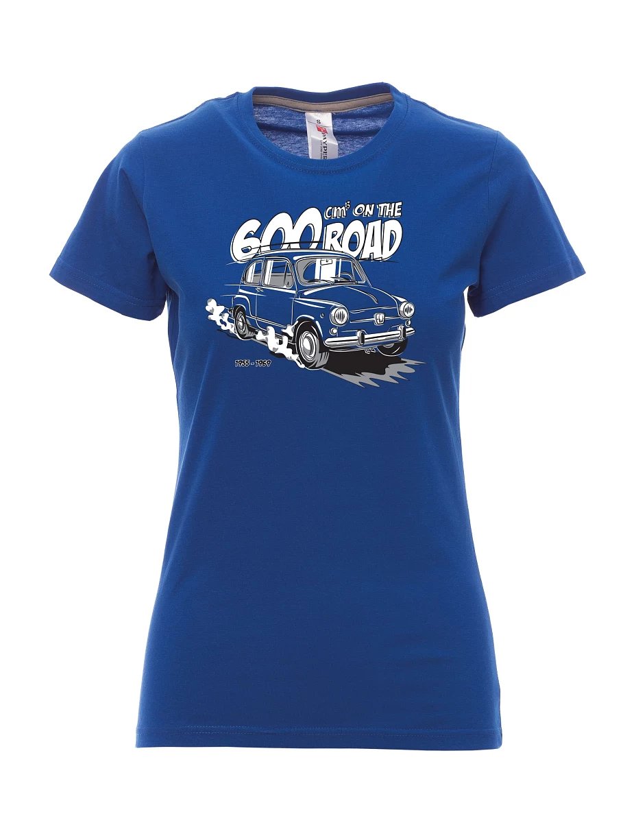 Königsblaues T-Shirt für Damen Der italienische Veteran F 600