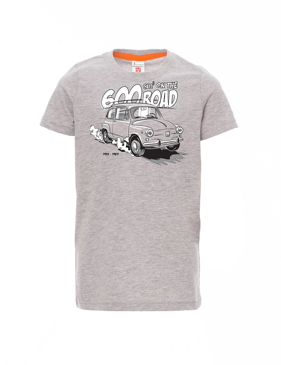 Grau melange Kinder T-Shirt Der italienische Veteran F 600