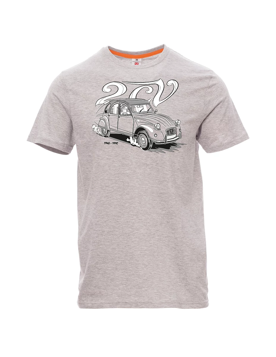Grau melange T-Shirt für Männer 2CV