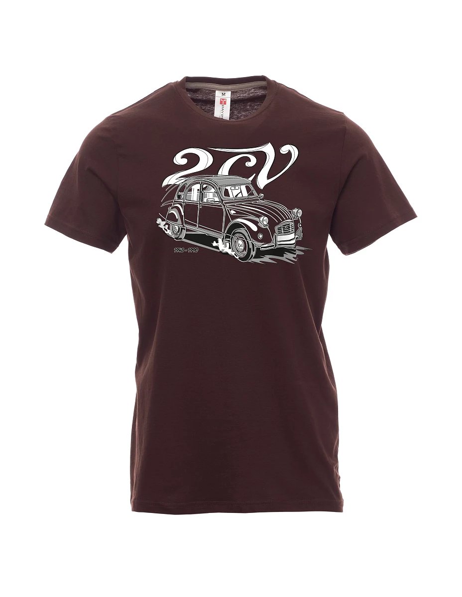 Dunkelbraun T-Shirt für Männer 2CV
