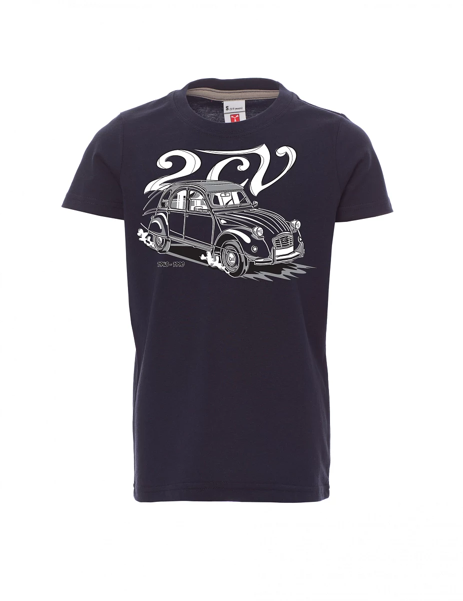Navy Kinder T-Shirt 2CV