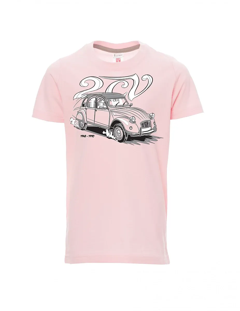 Hell-Pink Kinder T-Shirt 2CV