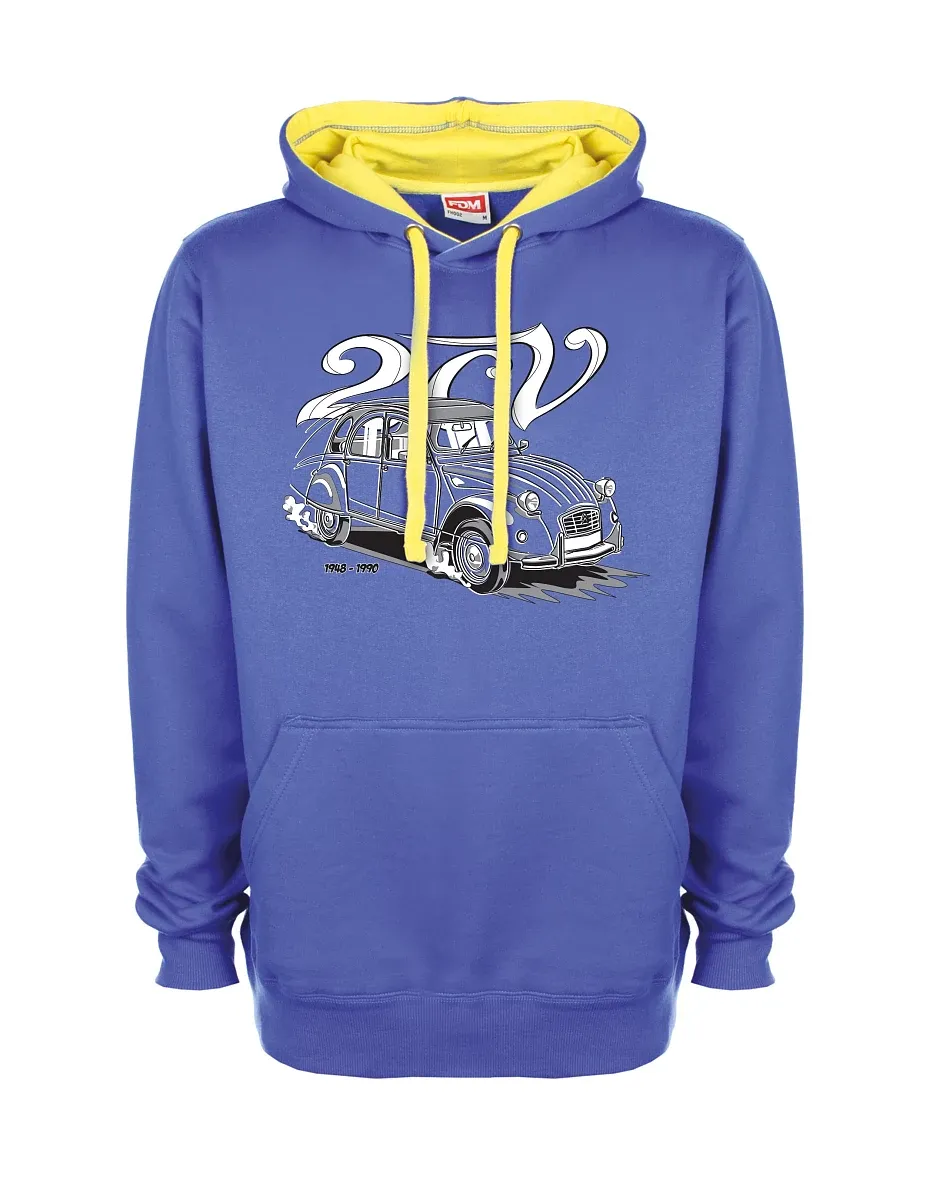Gelb-blaues Sweatshirt 2CV