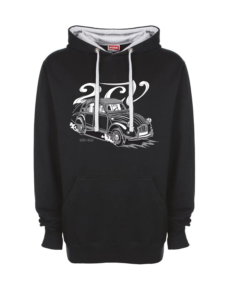 Grau-schwarzes Sweatshirt 2CV