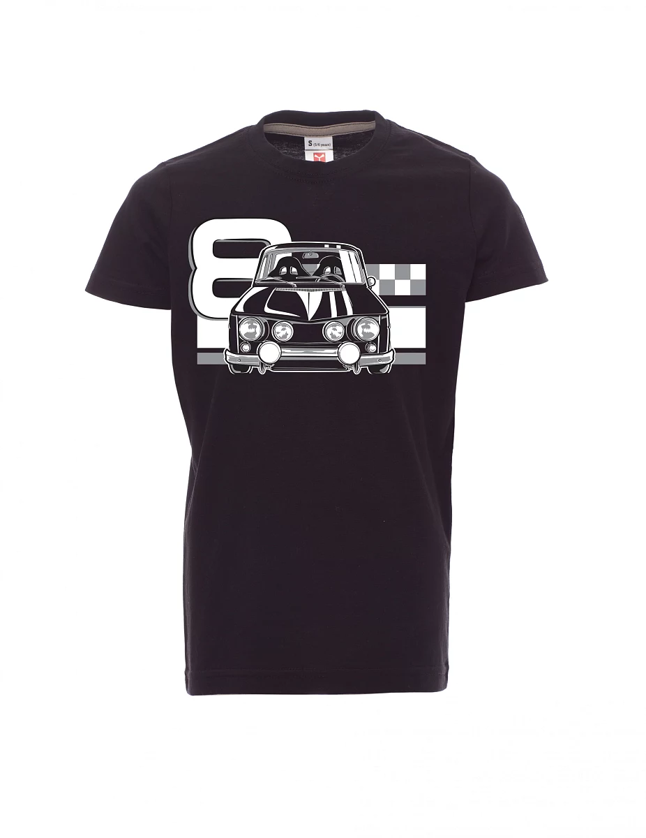 Schwarzes Kinder T-Shirt R8