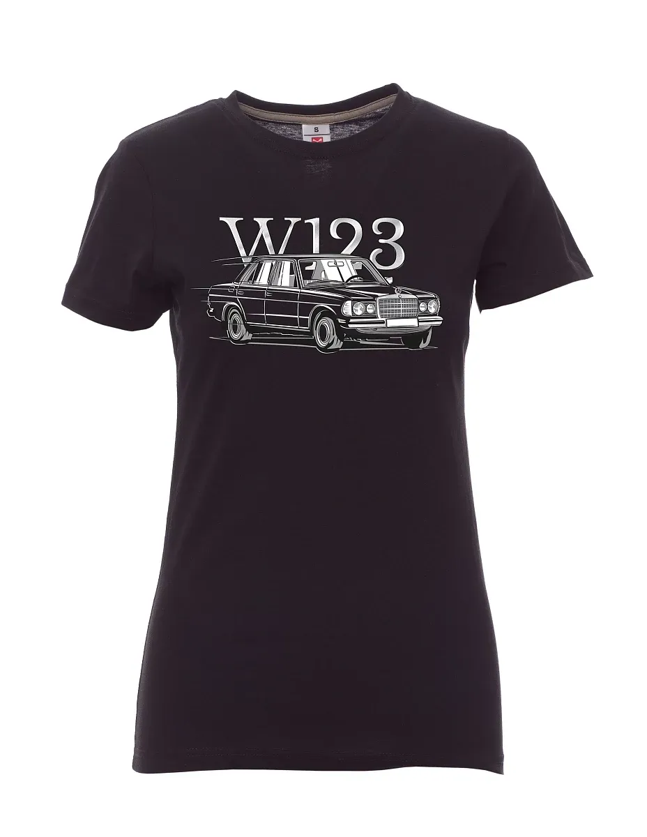 Schwarzes T-Shirt für Damen W123
